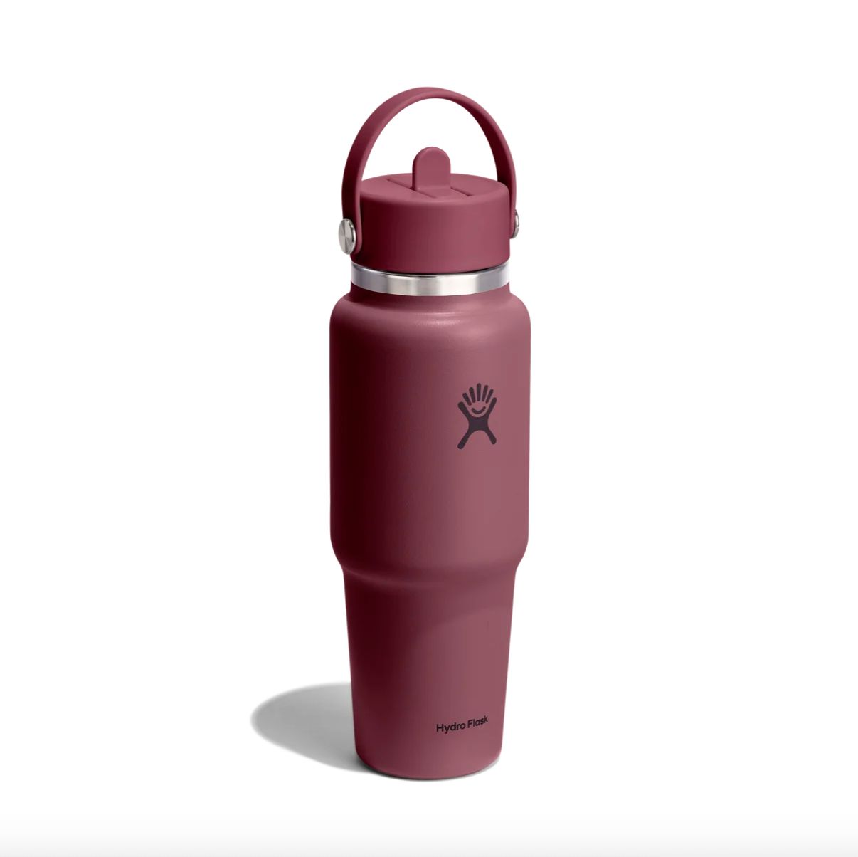 HYDRO FLASK 32 OZ WIDE FLEX STRAW TRAVEL BOTTLE - BURGUNDY