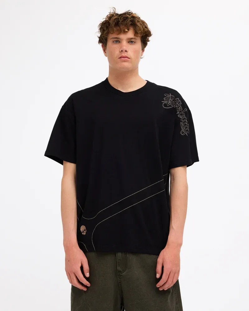 BILLABONG MENS IMMORTAL BLAST SS TEE - BLACK