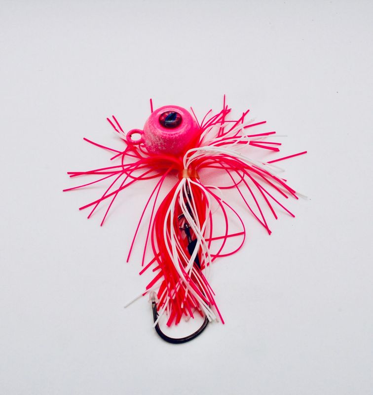 COTTON CANDY 4oz HAIR BALL FLUKE JIG