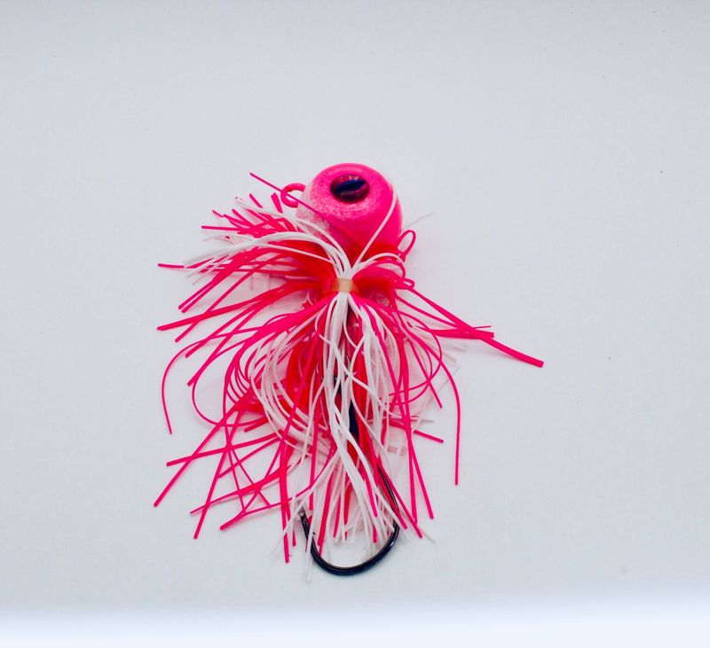 COTTON CANDY 3oz HAIR BALL FLUKE JIG