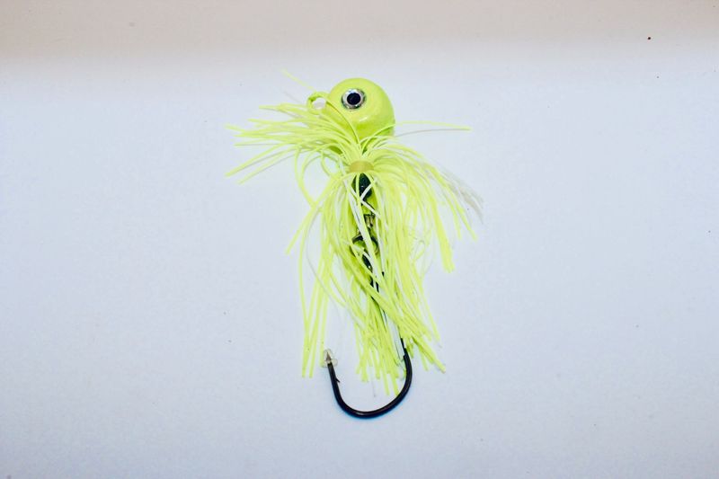 CHARTREUSE 2oz.HAIR BALL FLUKE JIG
