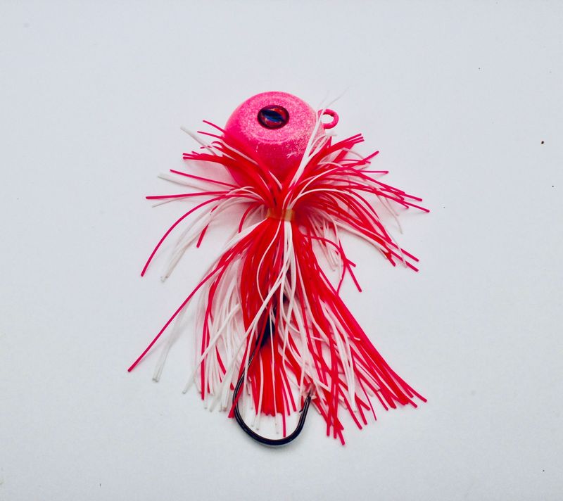 COTTON CANDY 8oz HAIR BALL FLUKE JIG