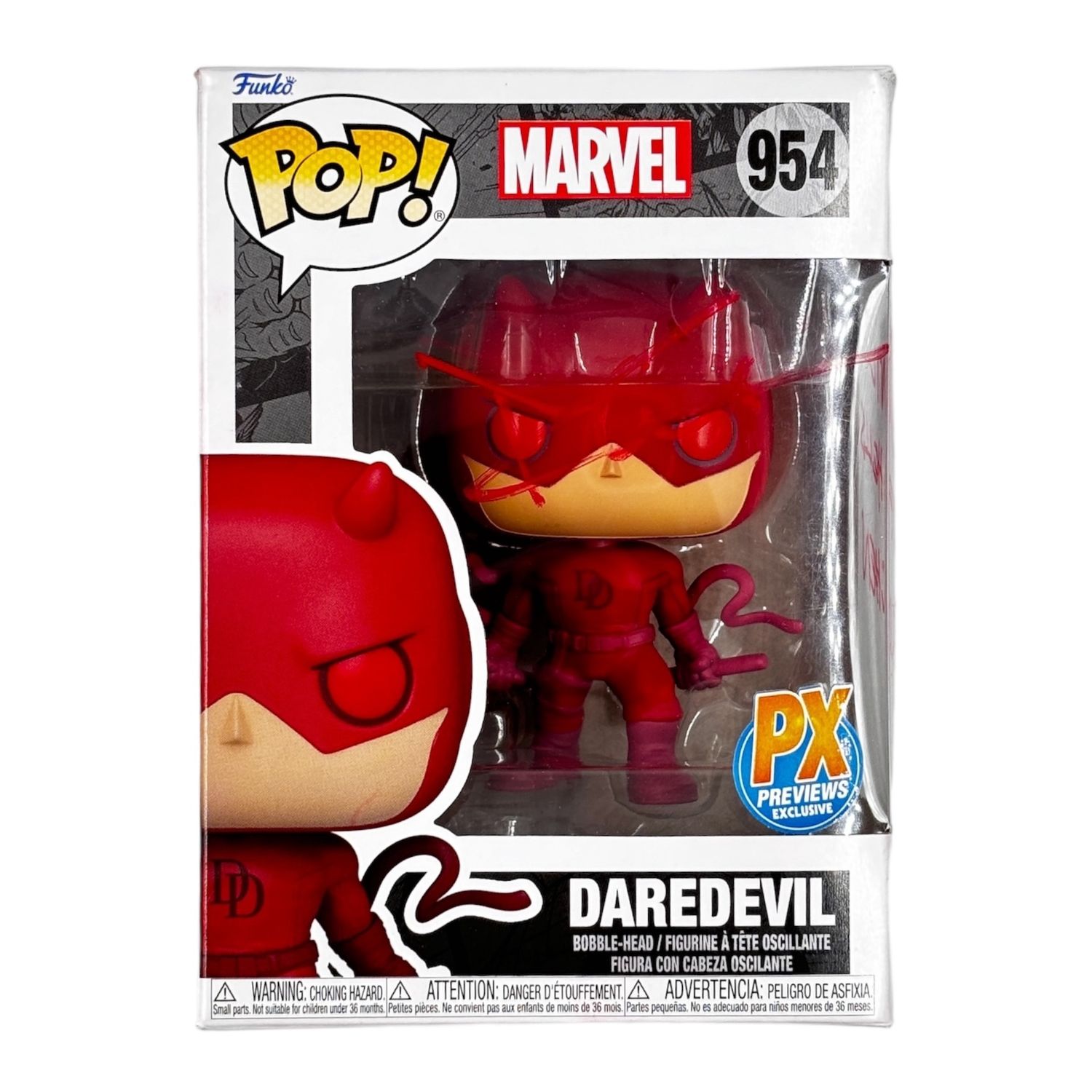 POP! 954 DAREDEVIL PREVIEWS EXCLUSIVE SIGNED BY CHARLIE COX