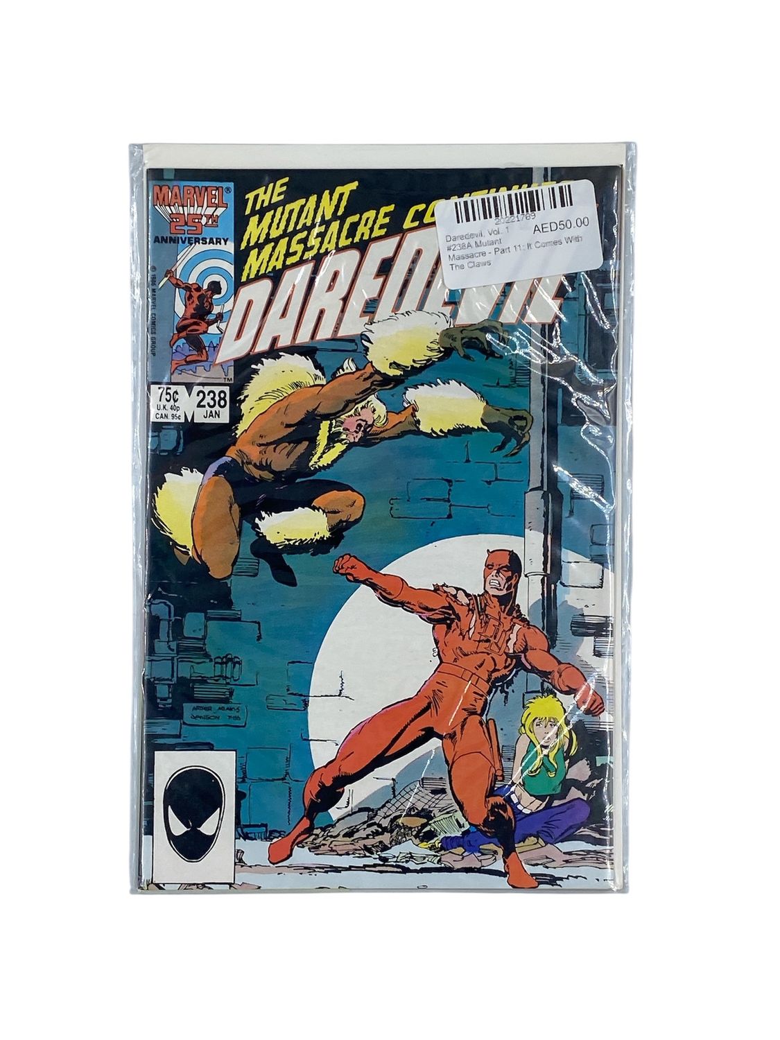 Daredevil, Vol. 1 #238A Mutant Massacre - Part 11: It Comes With The Claws
