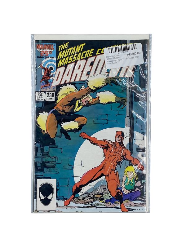 Daredevil, Vol. 1 #238A Mutant Massacre - Part 11: It Comes With The Claws