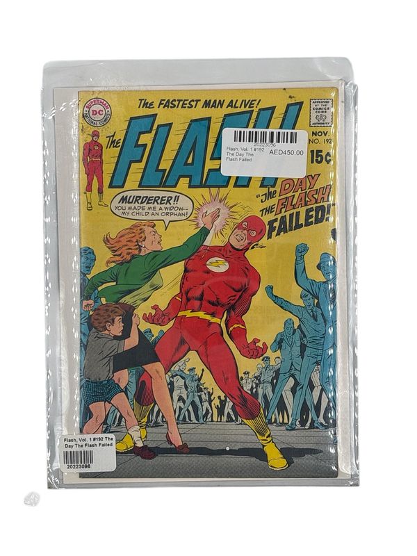 Flash, Vol. 1 #192 The Day The Flash Failed