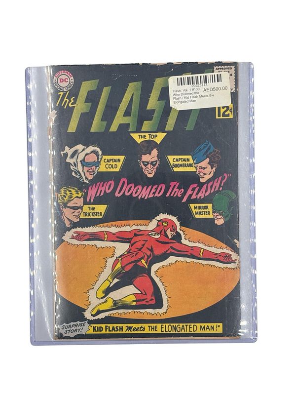 Flash, Vol. 1 #130 Who Doomed the Flash / Kid Flash Meets the Elongated Man