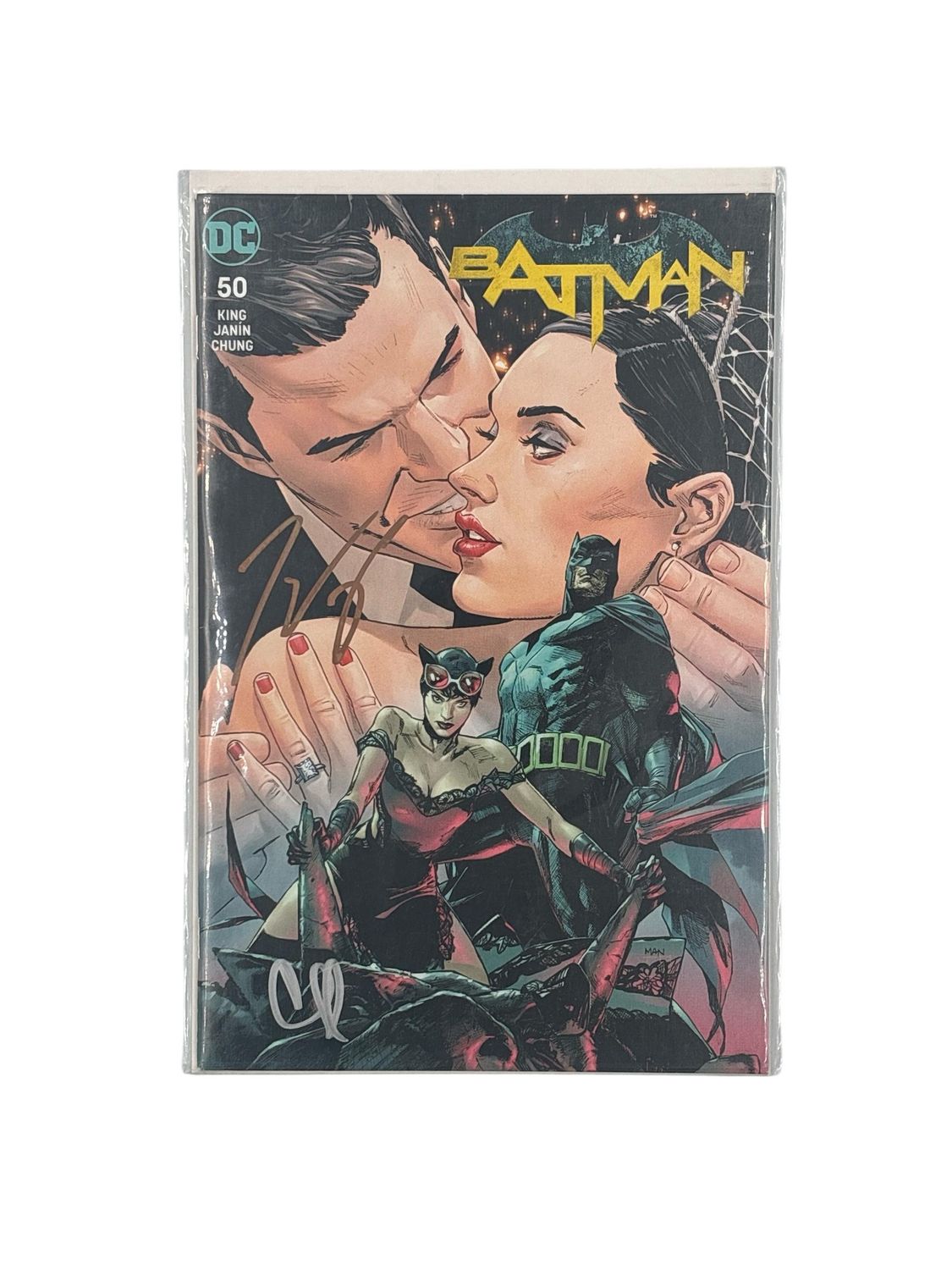 BATMAN #50 CSA MANN VARIANT SIGNED BY CLAY MANN AND TOM KING