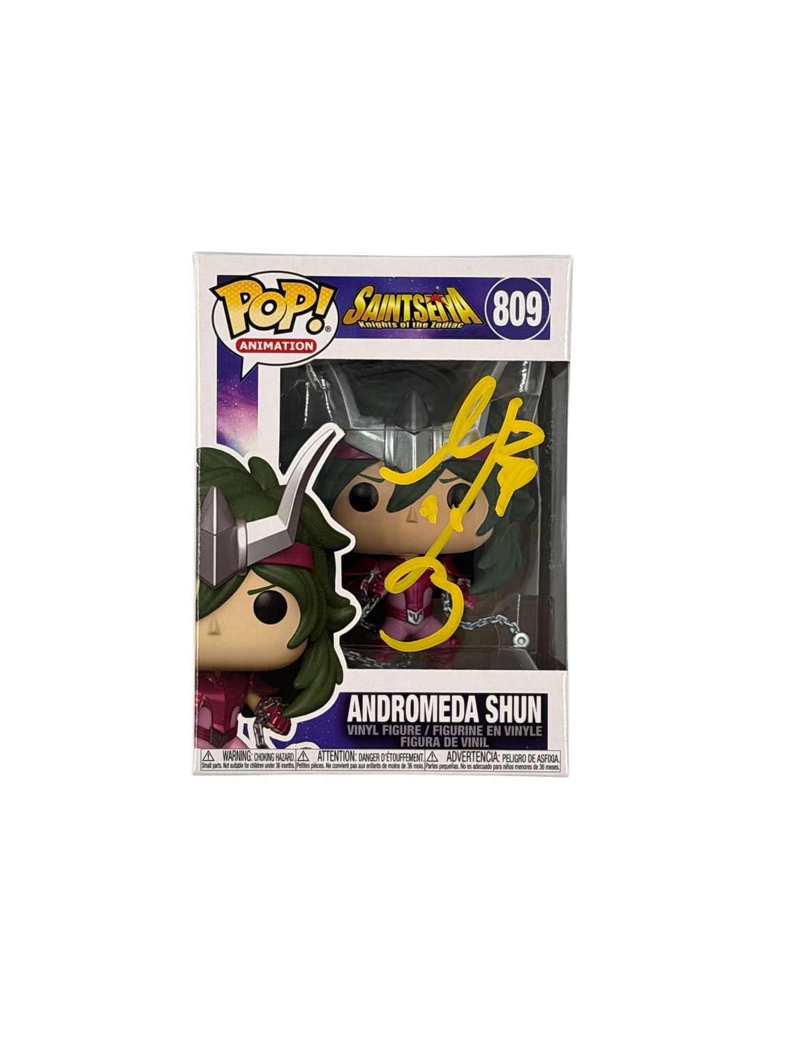 POP! 809 ANDROMEDA SHUN SIGNED BY RYO HORIKAWA (YELLOW INK )