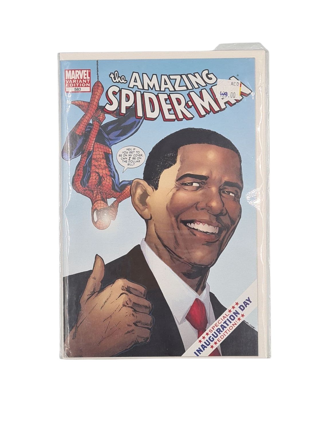THE AMAZING SPIDERMAN 583 SPECIAL INAUGURATION DAY EDITION
