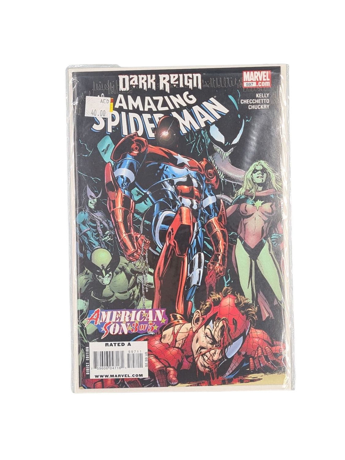 The Amazing Spider-Man #597 ; Dark Reign ; American Son 3 of 5