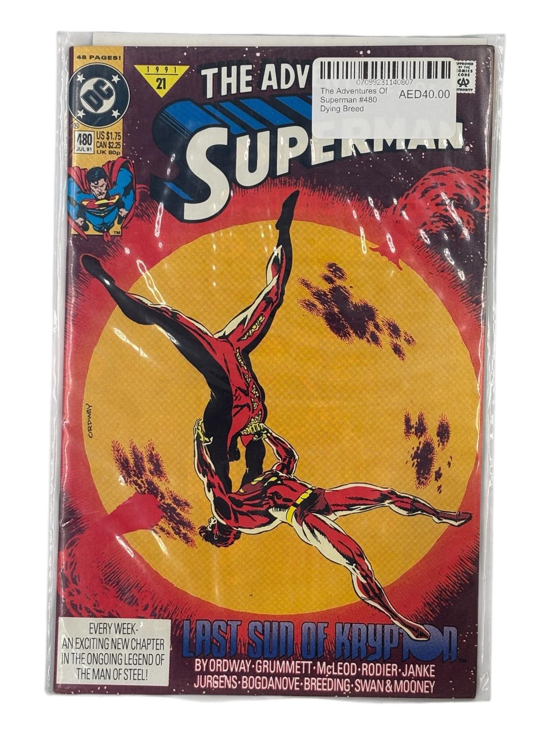 The Adventures Of Superman #480 Dying Breed