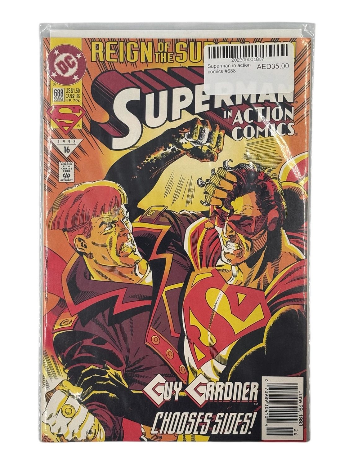 Superman in action comics #688