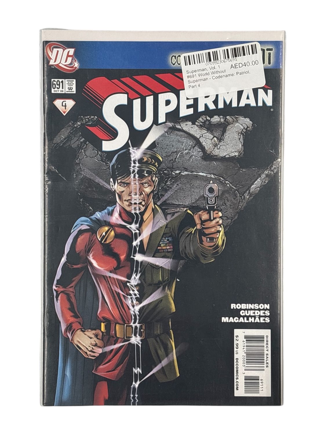 Superman, Vol. 1 #691 World Without Superman - Codename: Patriot, Part 4