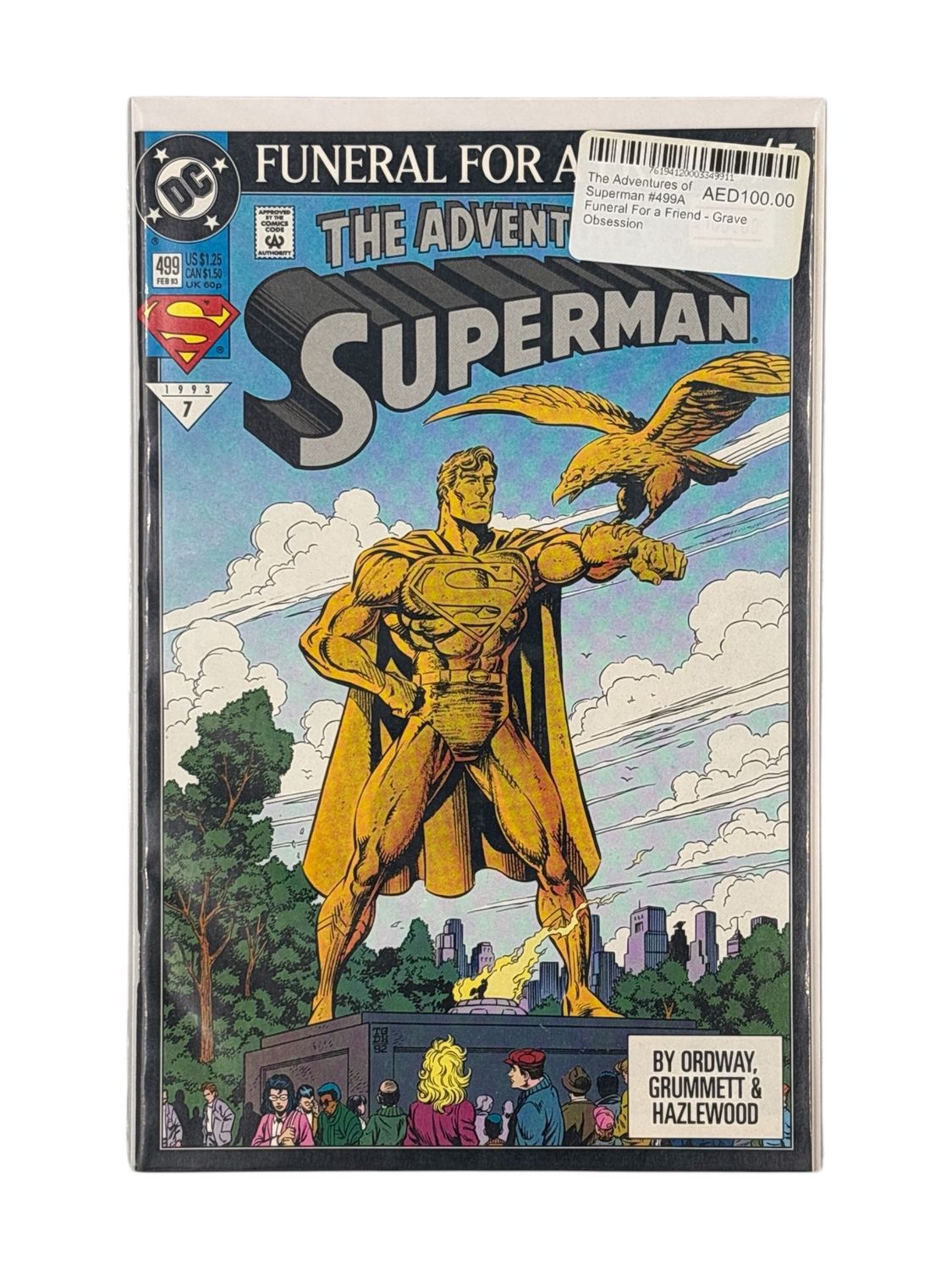 The Adventures of Superman #499A Funeral For a Friend - Grave Obsession