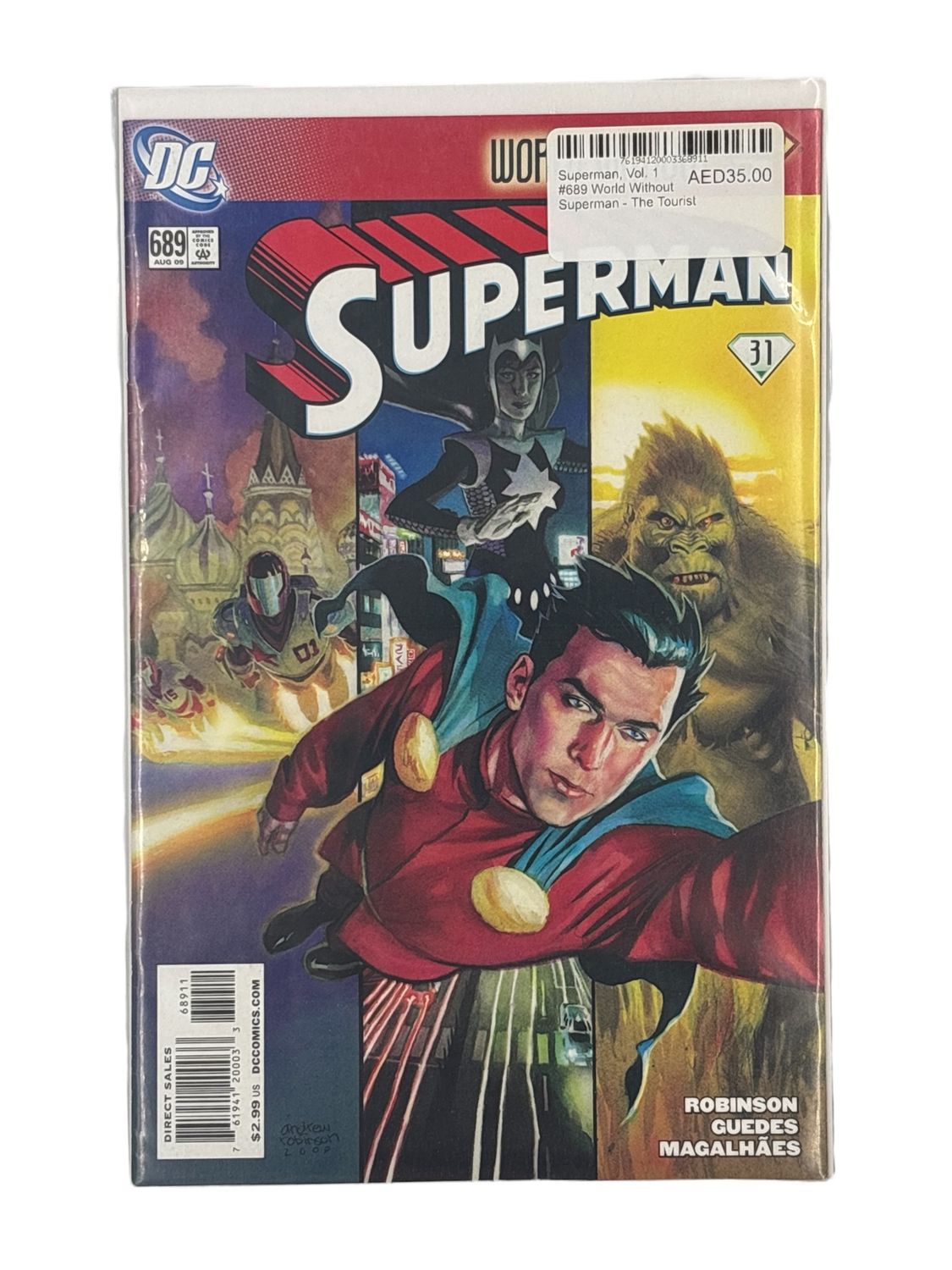 Superman, Vol. 1 #689 World Without Superman - The Tourist