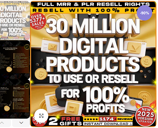 30 MILLION DIGITAL PRODUCTS