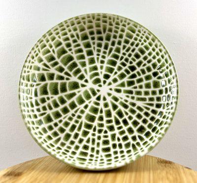 Groen diep bord van Pomax