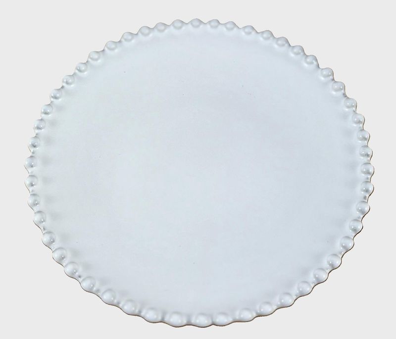 Klein bordje in Pearl Wit 17 cm