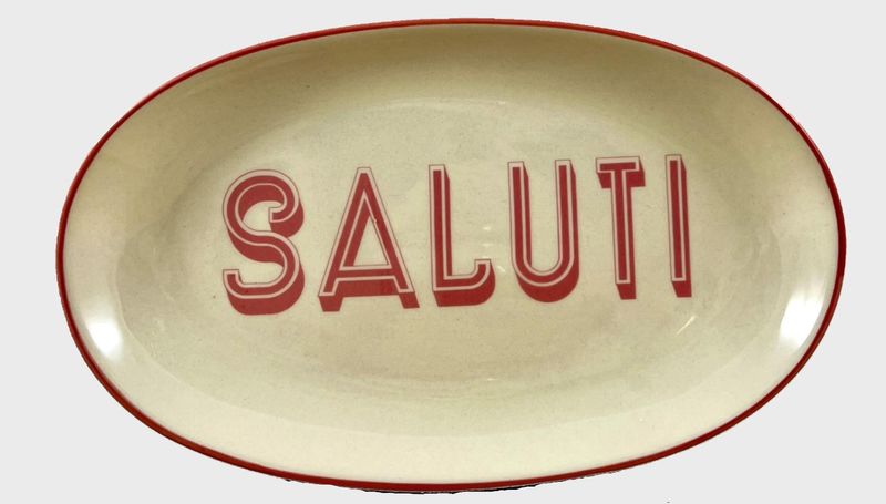 Ovalen bord SALUTI