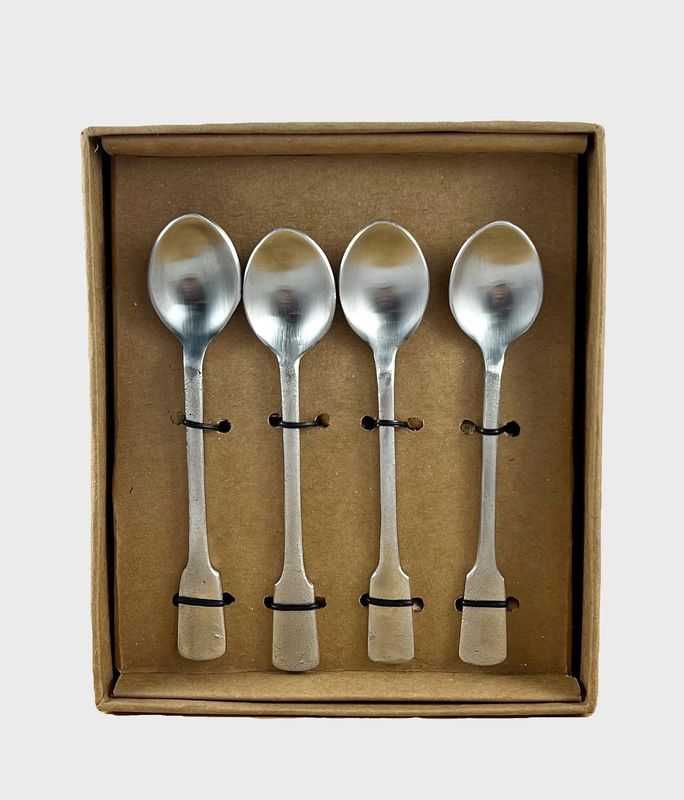 Zilveren theelepels Nkuku - set van 4