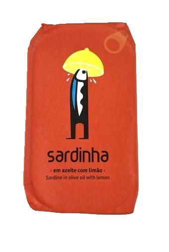 Blikje sardines in citroen 120 gram