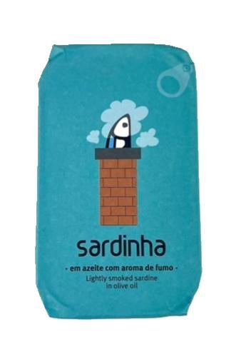 Blikje sardines in olijfolie licht gerookt 120 gram