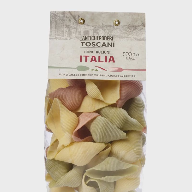 Pasta Conchiglioni tricolore 500 gram