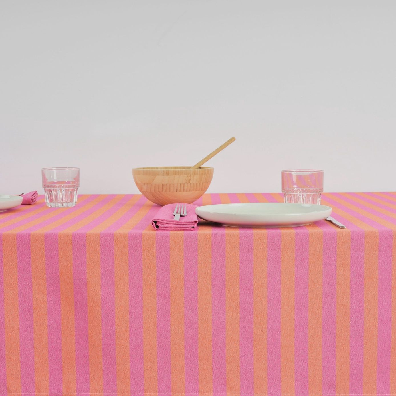 Tafelkleed 250x160 cm fuchsia / oranje