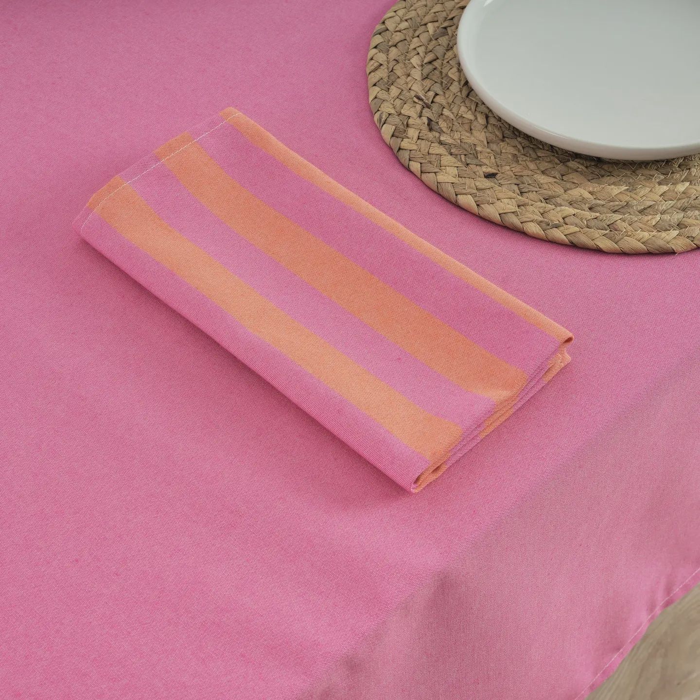 Servet 45x45 cm fuchsia en orange