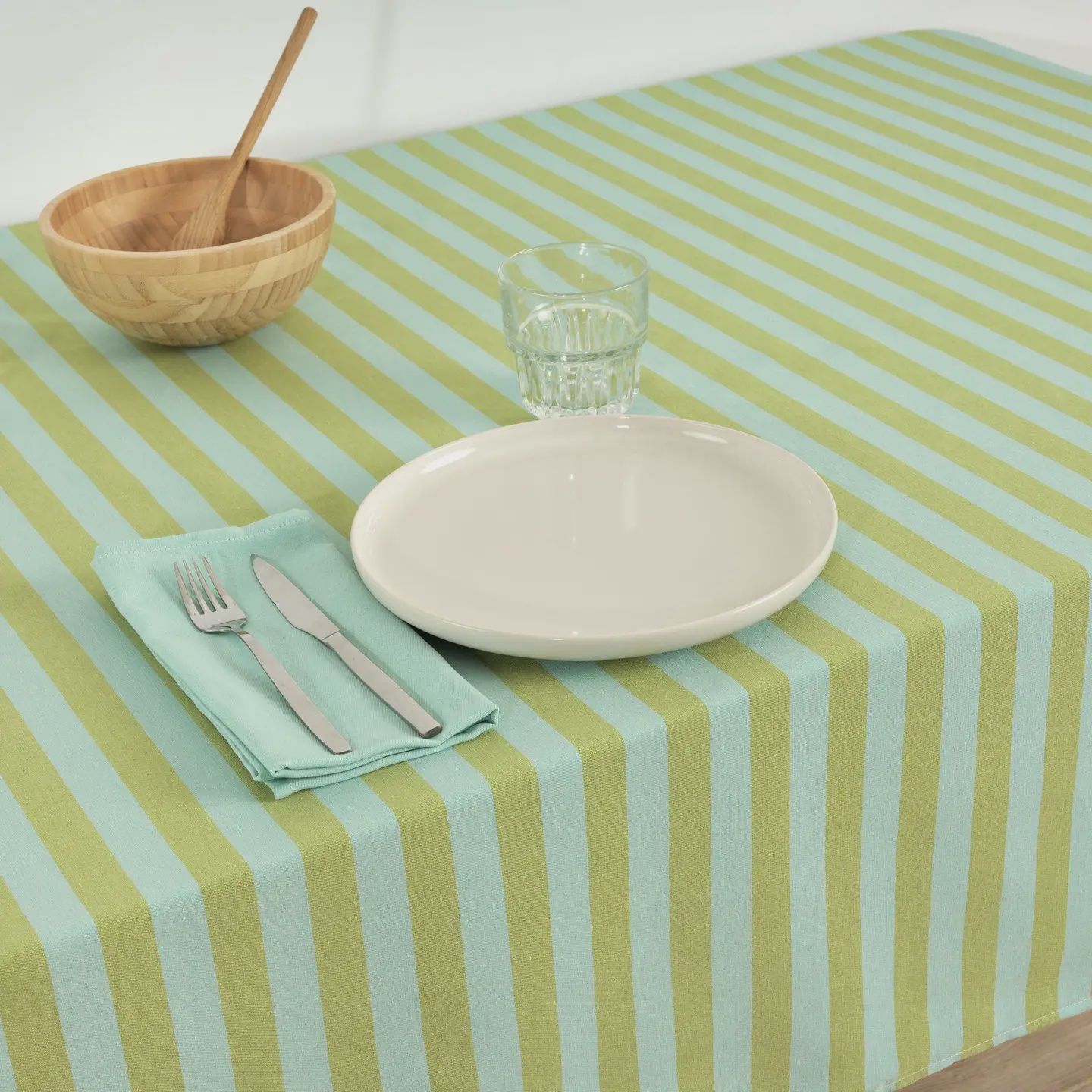 Tafelkleed 250x160 cm pistache en turkoois