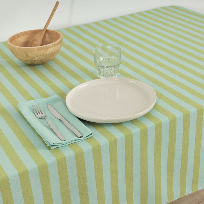 Tafelkleed 250x160 cm pistache en turkoois