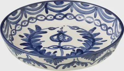 Keramieken schaal blauw Granada