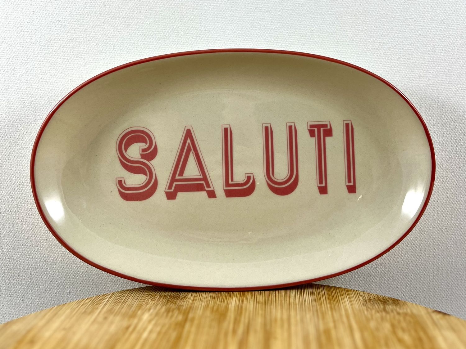 Ovalen bord - VOILA, ovalen bordje: SALUTI