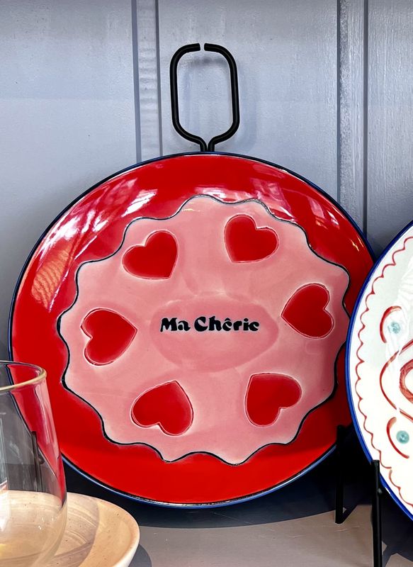 Bord hartjes &#39;ma chérie&#39;