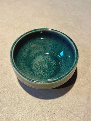 Petrolkleurig schaaltje 8 cm