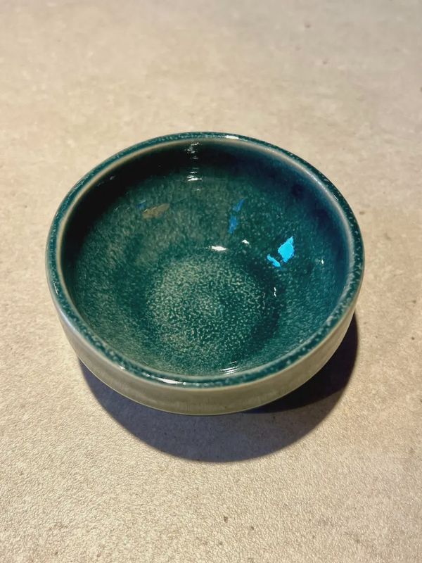 Schaaltje petrol 8 cm