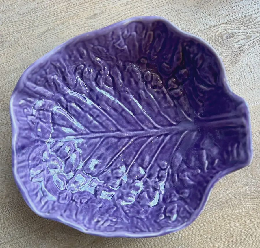 Grote schaal &#39;slablad&#39; paars