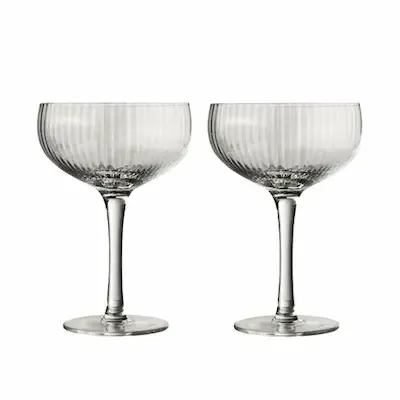 champagneglazen en coupes voor bubbels en cocktails