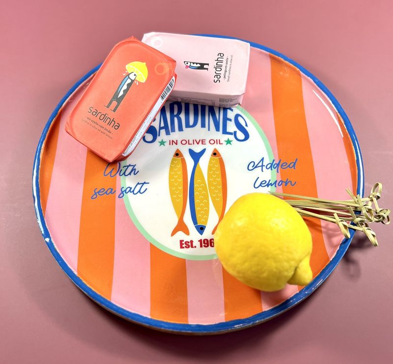 Schaal mangohout sardines 30 cm