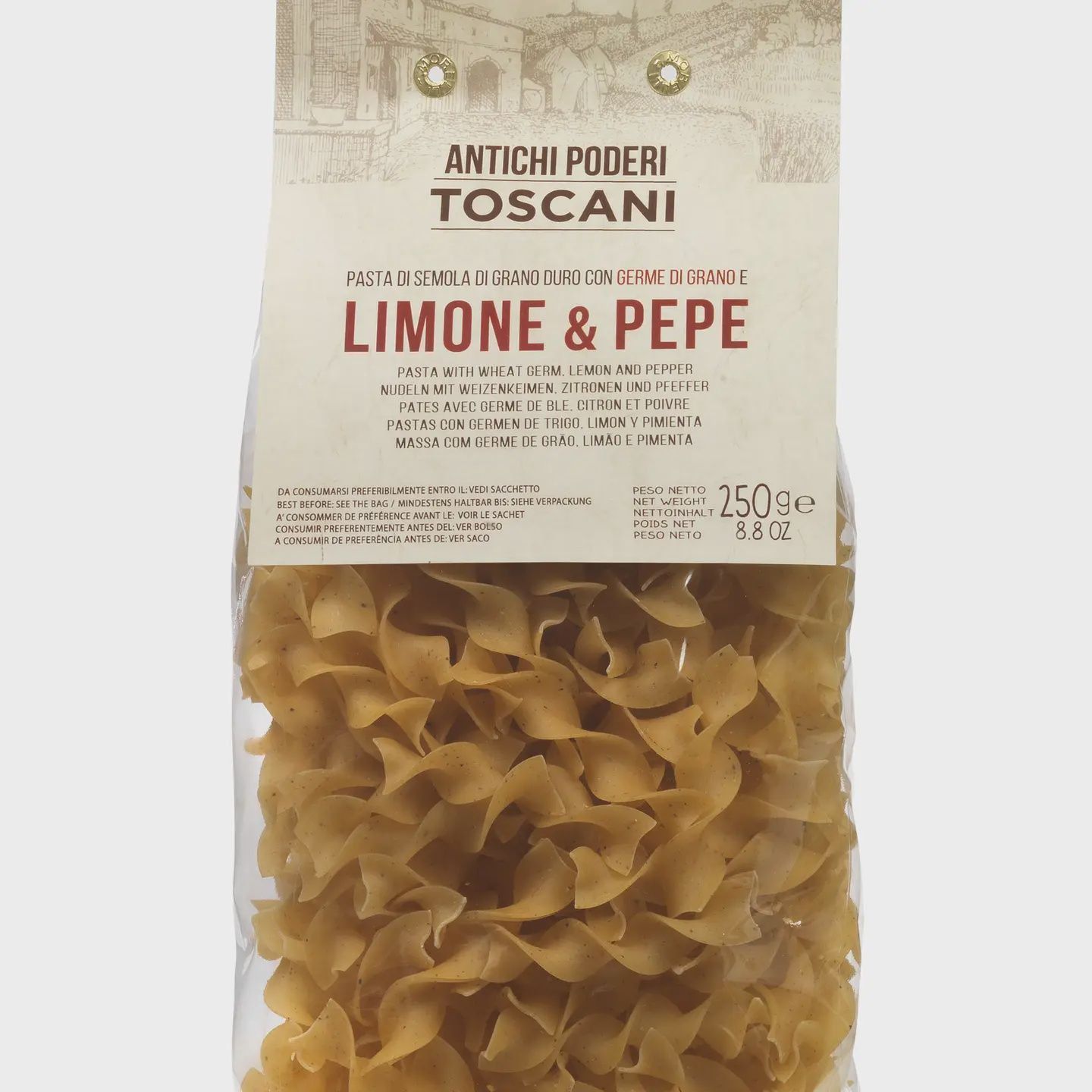Pasta pappardelline met citroen en peper 250 gram