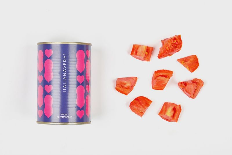 Blik tomatenblokjes uit Italië