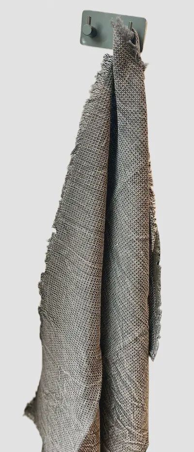 Theedoek miniwafel 50x70 cm grijs