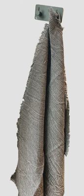 Grijze katoenen theedoek 50x70 cm met mini wafelpatroon voor keuken