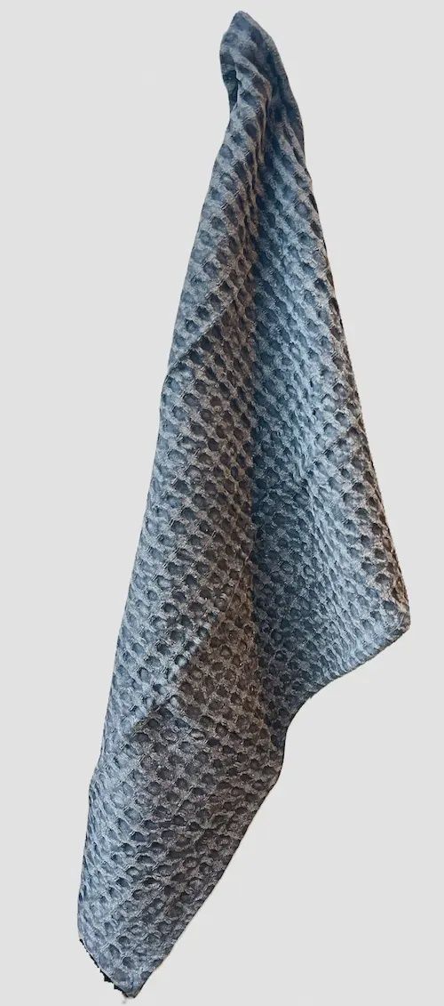 Theedoek wafel 50x70 cm zwart