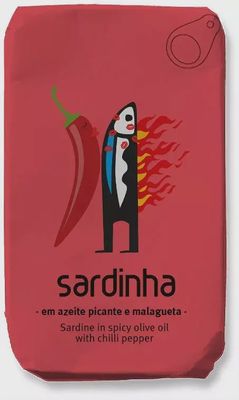 Sardinha sardientjes in pittige olijfolie met spicy pepper in blik