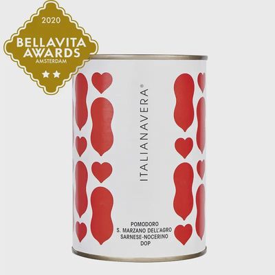 Blik San Marzano tomaten DOP van Italianavera uit Campania, Italië