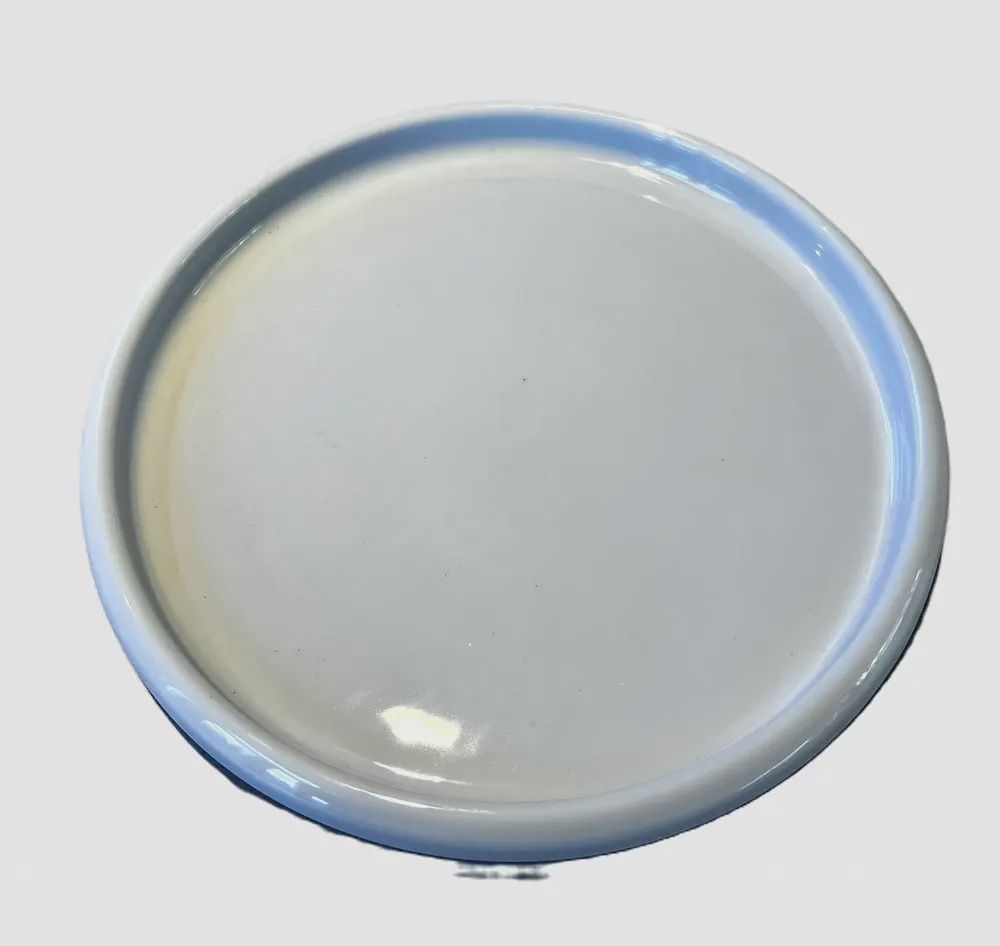 Bord wit met opstaande rand - porselein 20 cm