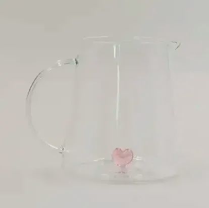 Eulenschnitt karaf met roze hartje van glas
