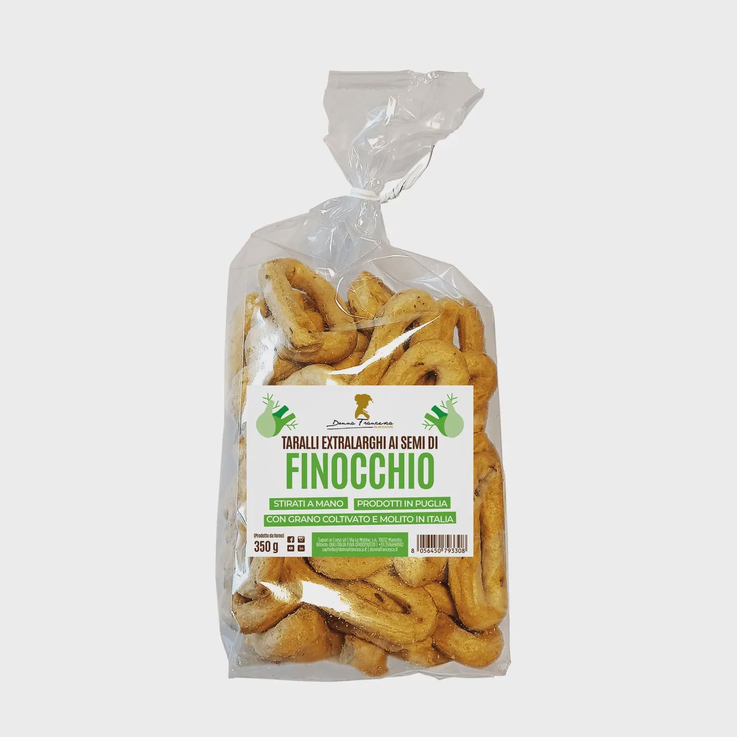 Italiaanse taralli met venkelzaad uit Puglia van Donna Francesca